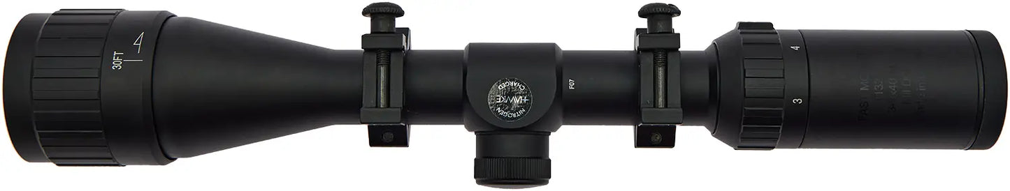 Приціл оптичний Hawke Fast Mount 3-9x40 AO сітка Mil Dot. Кільця на Ластівчин хвіст /39860486/