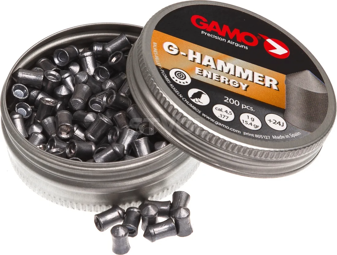 Кулі пневматичні Gamo G-Hammer к. 4.5 Вага - 1,0 г. 200шт./уп.