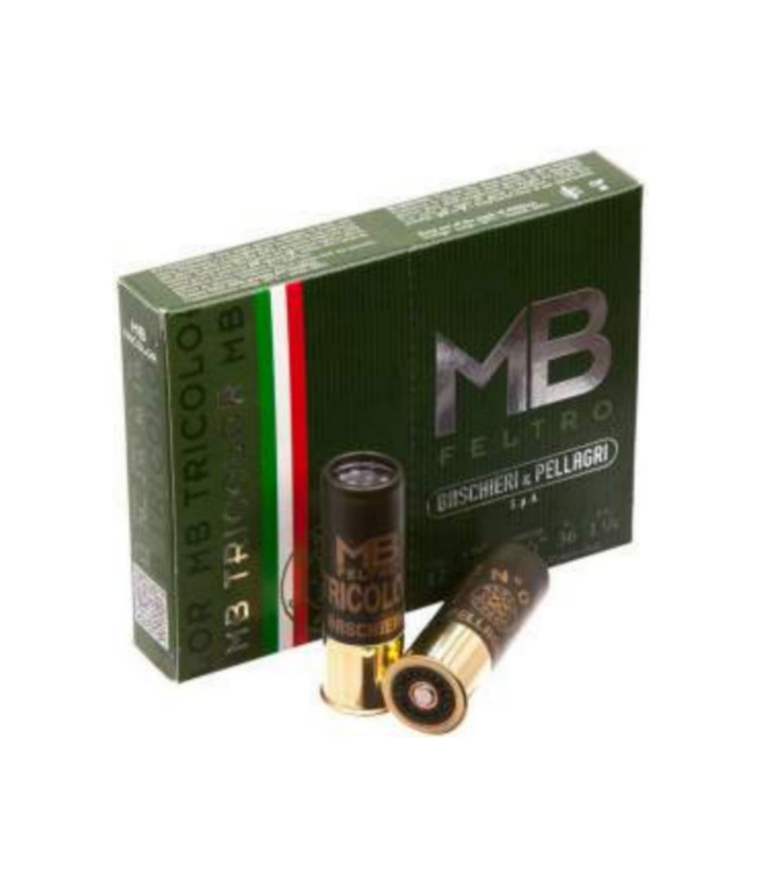 Патрон B&P TRICOLOR кал.12/16/70 дріб №2, (б/к, фетровий пиж) наважка 36 г