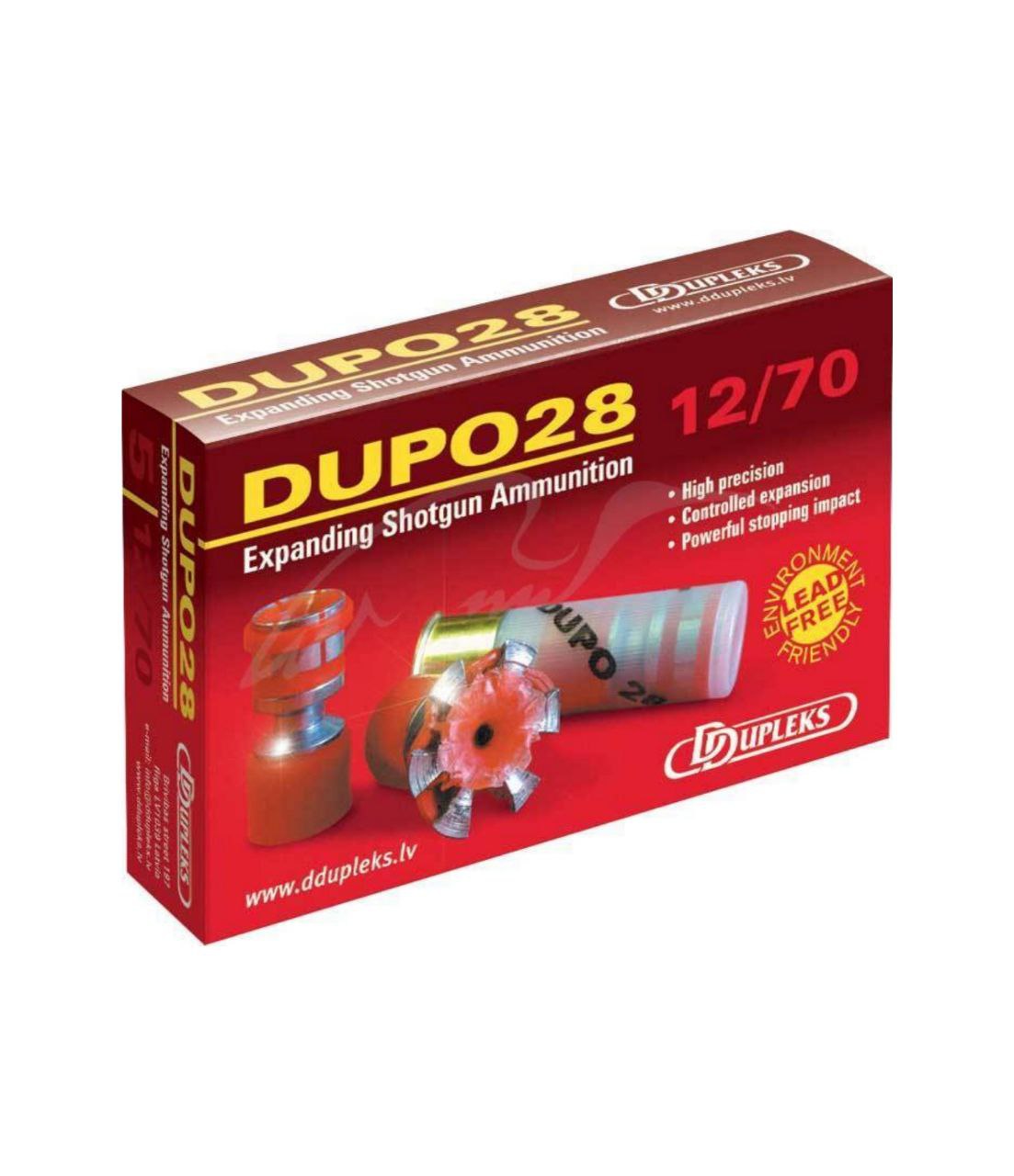 Патрон D Dupleks Dupo 28 кал. 12/70 куля Dupo маса 28 г /23040002/