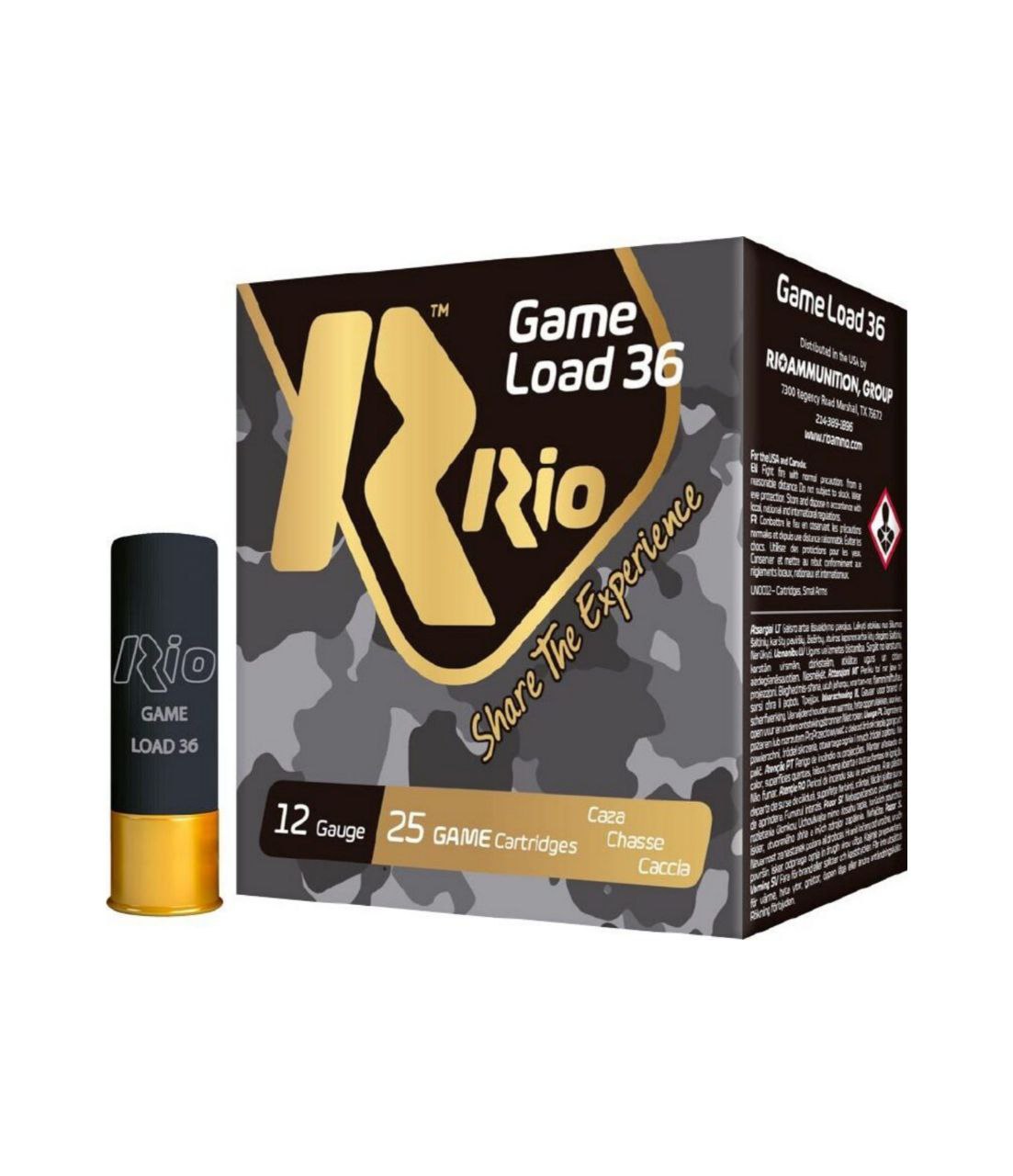 Патрон RIO Load Game-36 FW (без контейнера) кал. 12/70 дріб №0 (4.25 мм) наважка 36 г /14410344/