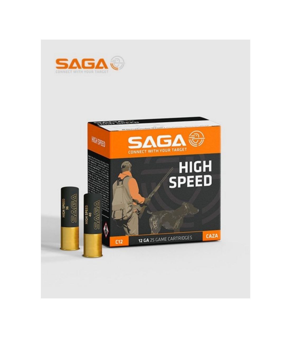 Патрон SAGA High Speed кал. 12, дріб №4, наважка 36 г