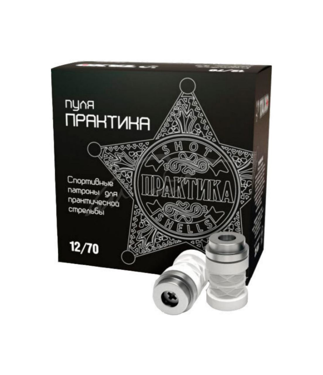 Патрон Тахо Супер Практика кал. 12/70 куля "Практика" маса 27.5 г