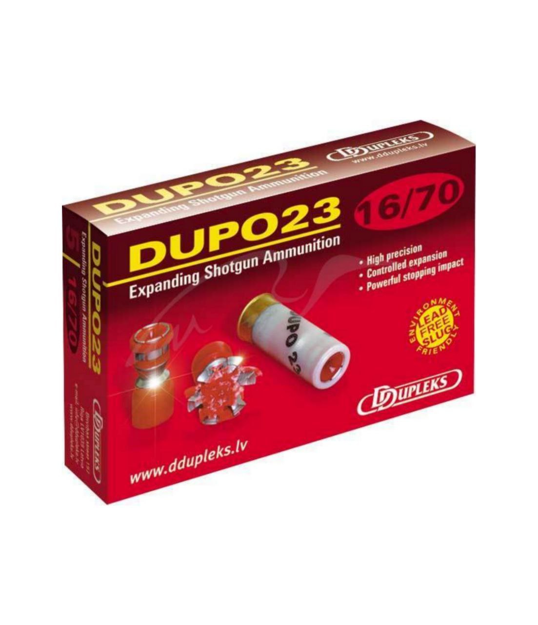 Патрон D Dupleks Dupo 23 кал. 16/70 куля Dupo маса 23 г /23040010/