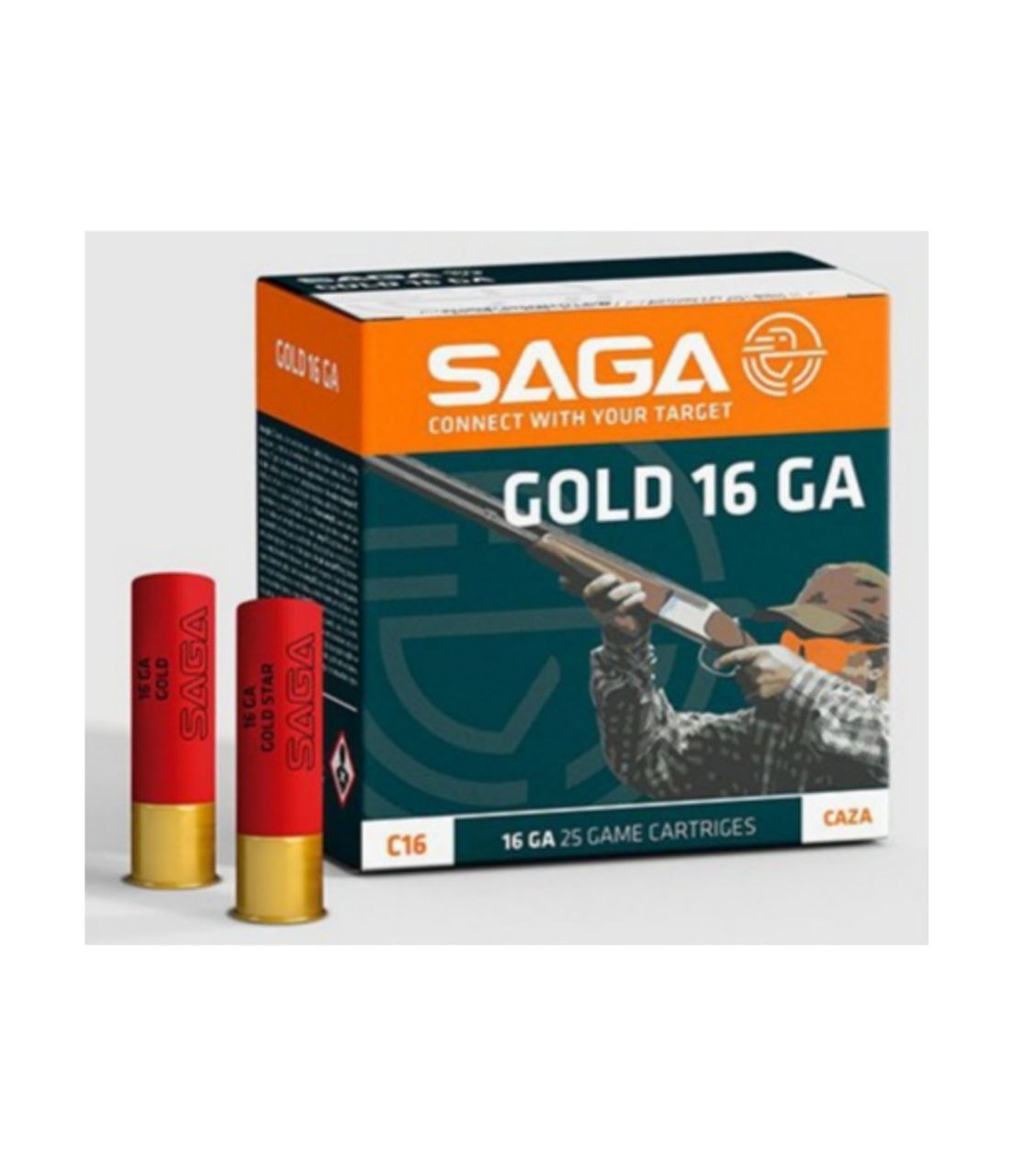 Патрон Saga GOLD кал.16/70 дріб №4 наважка 28 г