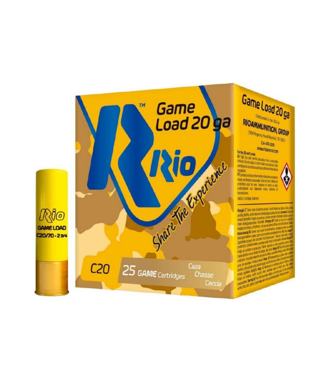 Патрон Royal RIO Buck 12P NEW кал. 20/70 картеч 6.45 мм наважка 22 г /14410229/