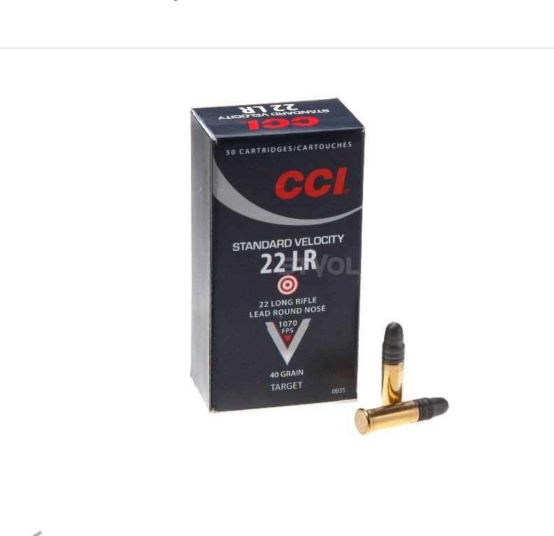 Патрон CCI 22LR STD VELOCITY AMMO LRN 40GR (2,59 г) /3000400/
