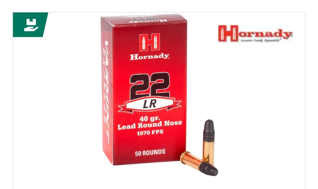 Патрон Hornady, 22 LR, LRN, 40 GR (2.6 г) /23702904/