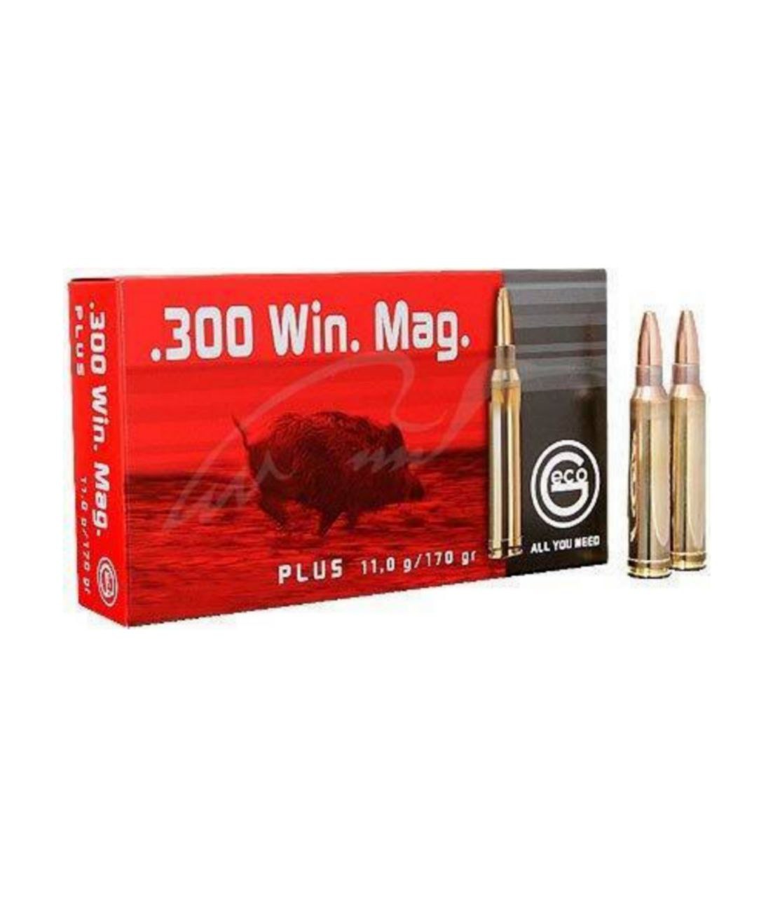 Патрон GECO кал.300 Win Mag куля Plus, маса 170 GR (11 г) /12071924/