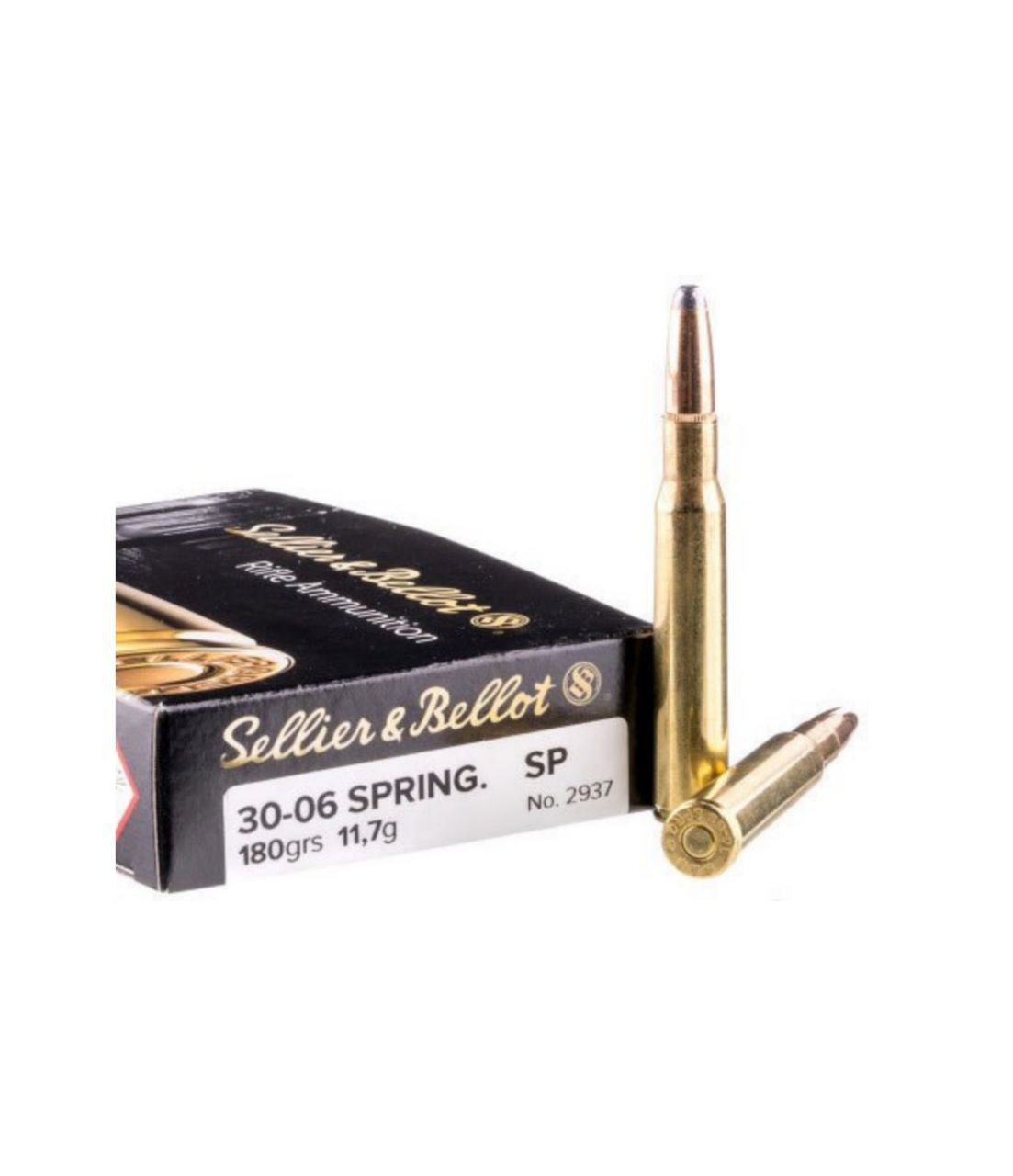 Патрон Sellier & Bellot кал.30-06 Sprg куля SP, маса 180 GR (11,7 г) /30100246/