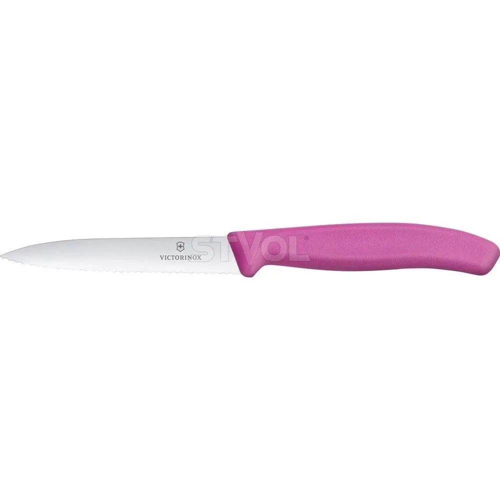 Ніж Victorinox Swiss Classic, серейтор, 10см рожевий 6.7736.L5 /4007060/