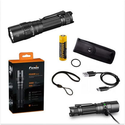 Ліхтар ручний Fenix PD40R V2.0 + подарунок Ліхтар ручний Fenix E01 V2.0