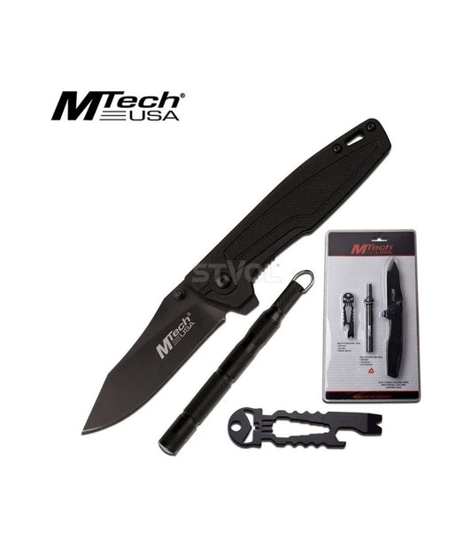 Набір MTech USA MT-PR-010 в блістері: ніж, мультитул, свисток, компас, кресало /4008726/