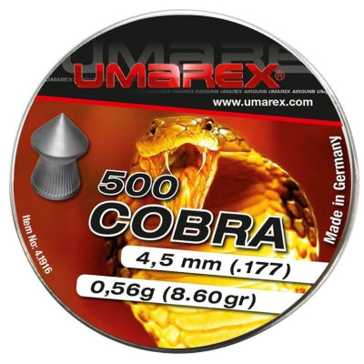 Кулі пневматичні Umarex Cobra кал. 4.5мм. Вага -  0,56 г. 500шт/уп.